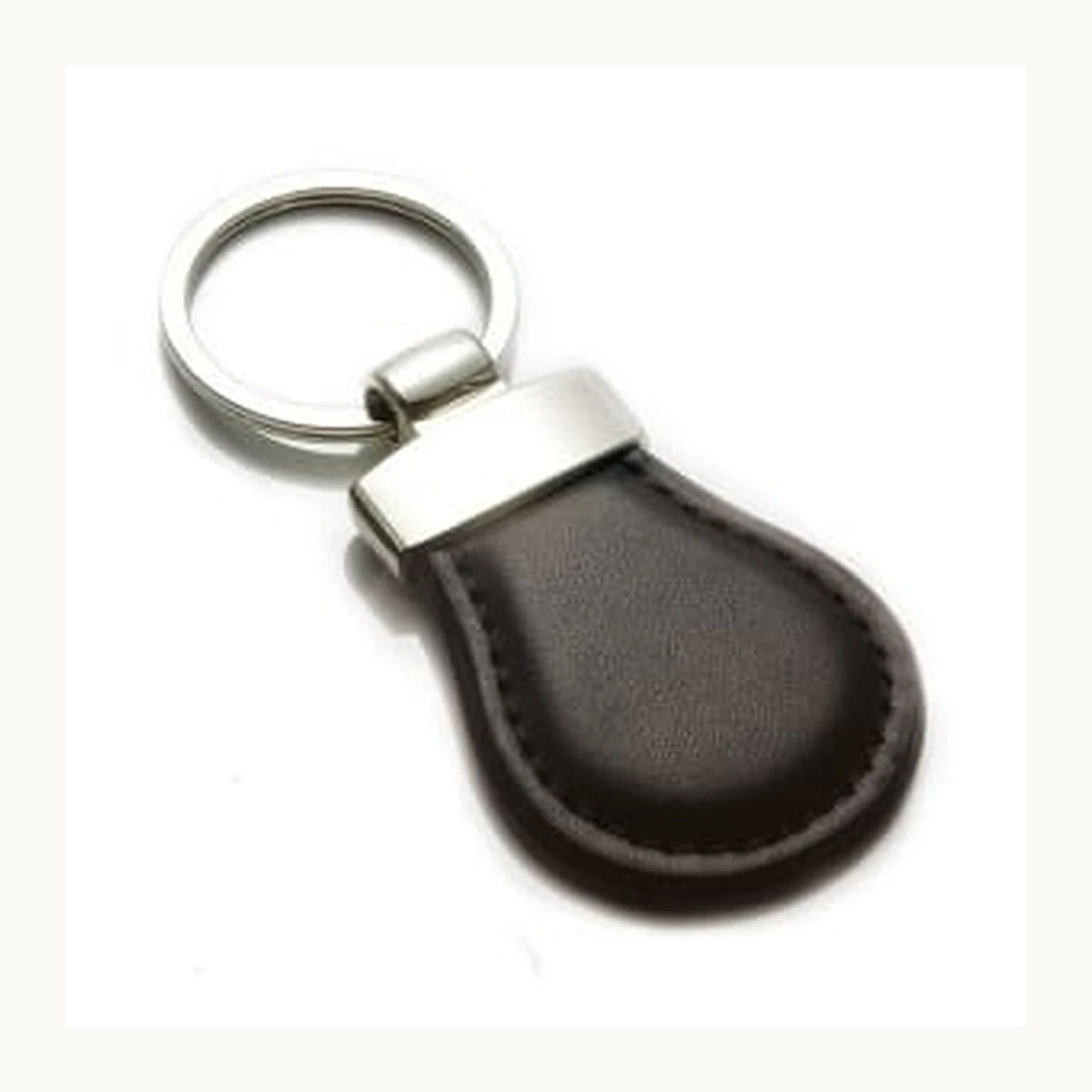[TLS-ACC-02-TDR] Handcrafted Leather Key Fob & Clochette Loop Trio (Teardrop Black & Chrome)